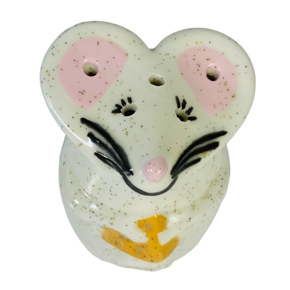 Vintage Whimsical Mouse Parmesan Cheese Shaker Ceramic Condiment Sunday Dinner - Picture 6 of 12
